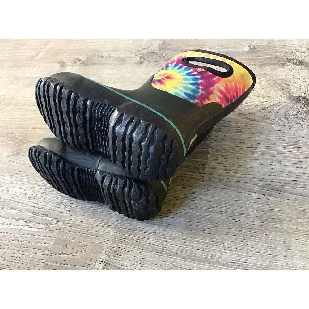 Bogs Toddler Size 9 Waterproof Snow Winter Boots Kids Grasp Tie Dye Boots